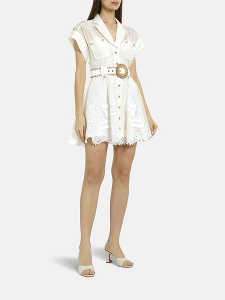 Zimmermann Postcard Embroidered Mini Dress (For Hire)
