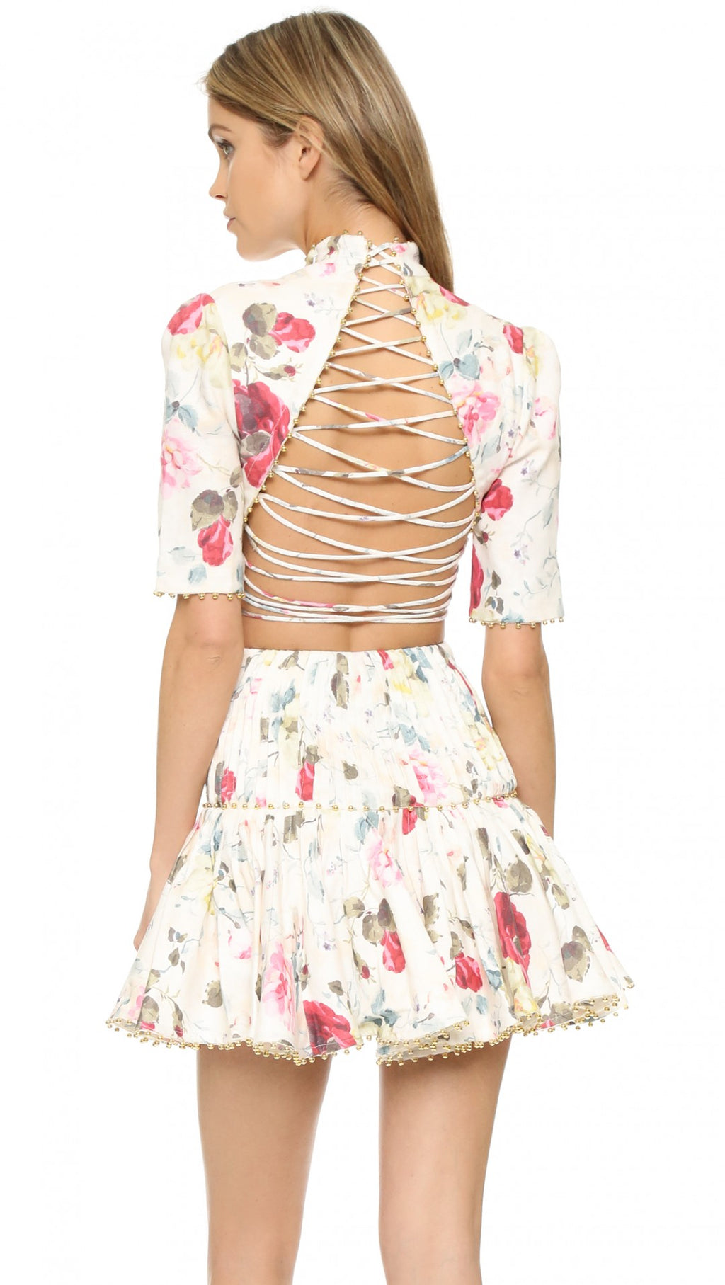 zimmermann mischief corset dress Zimmermann RUNWAY Mischief Corset Laced Dress in Floral