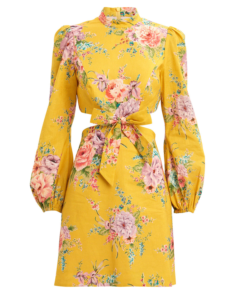 Zimmermann Zinnia Bow Cut Out Short Dress (For Hire) EKOLUV Zimmermann Zinnia Bow Cut Out Short Dress (For Hire) EKOLUV