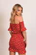 Julietta Red Floral Dress (For Hire)