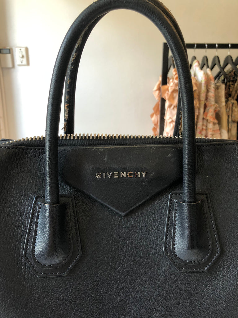 Givenchy Antigona Large Leather Bag In Grey