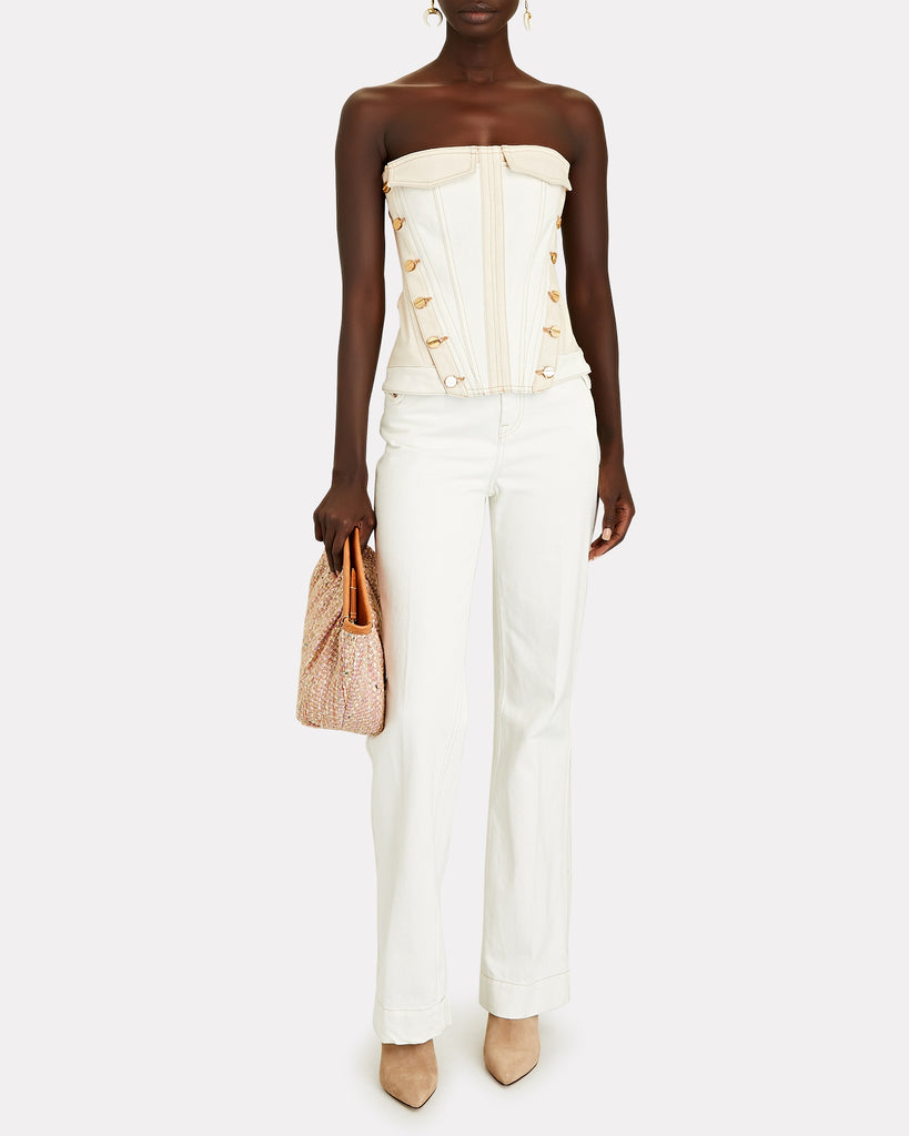 white christmas dresses Dion Lee Denim Inverse Utility Corset (For Hire) – EKOLUV