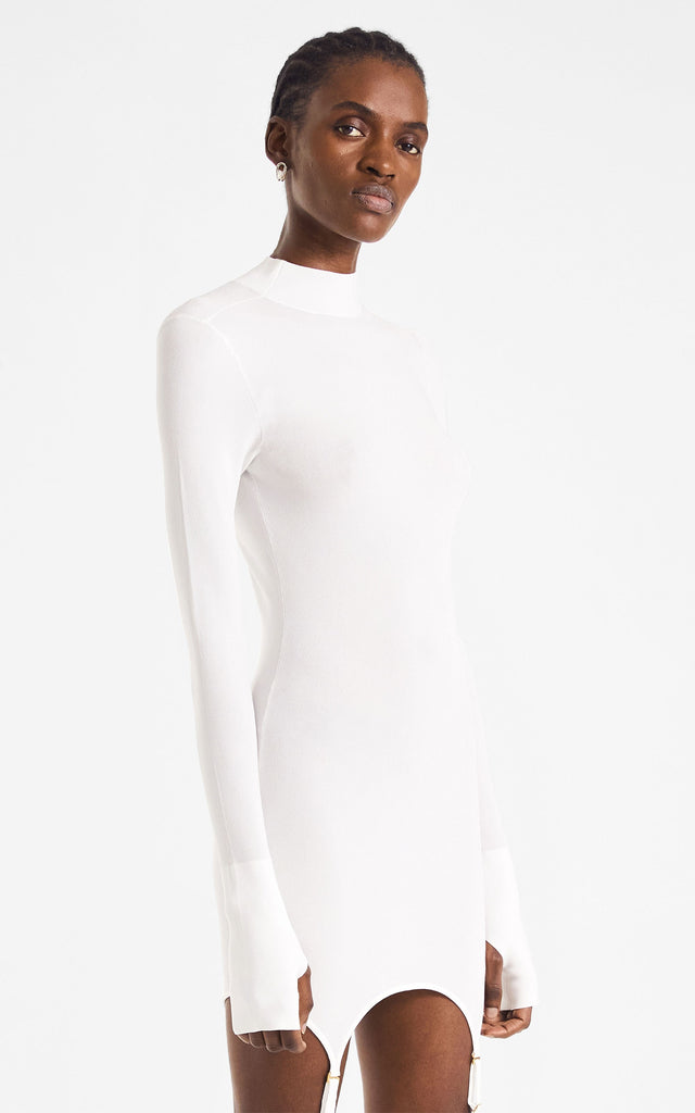 Dion Lee Garter Mini Dress White For Hire EKOLUV