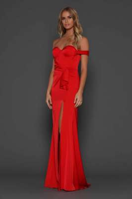 Elle Zeitoune Maise Red Gown Dress (For Hire)