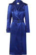 Dion Lee Silk Satin Trench Dress Ultra Blue (For Hire)