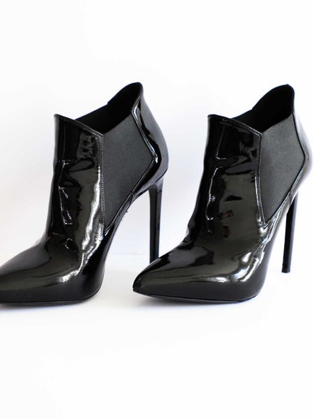 Saint Laurent patent leather boots