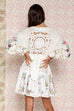 Fillyboo, Dream in Colour - Embroidered Mini Dress in White (For Hire)