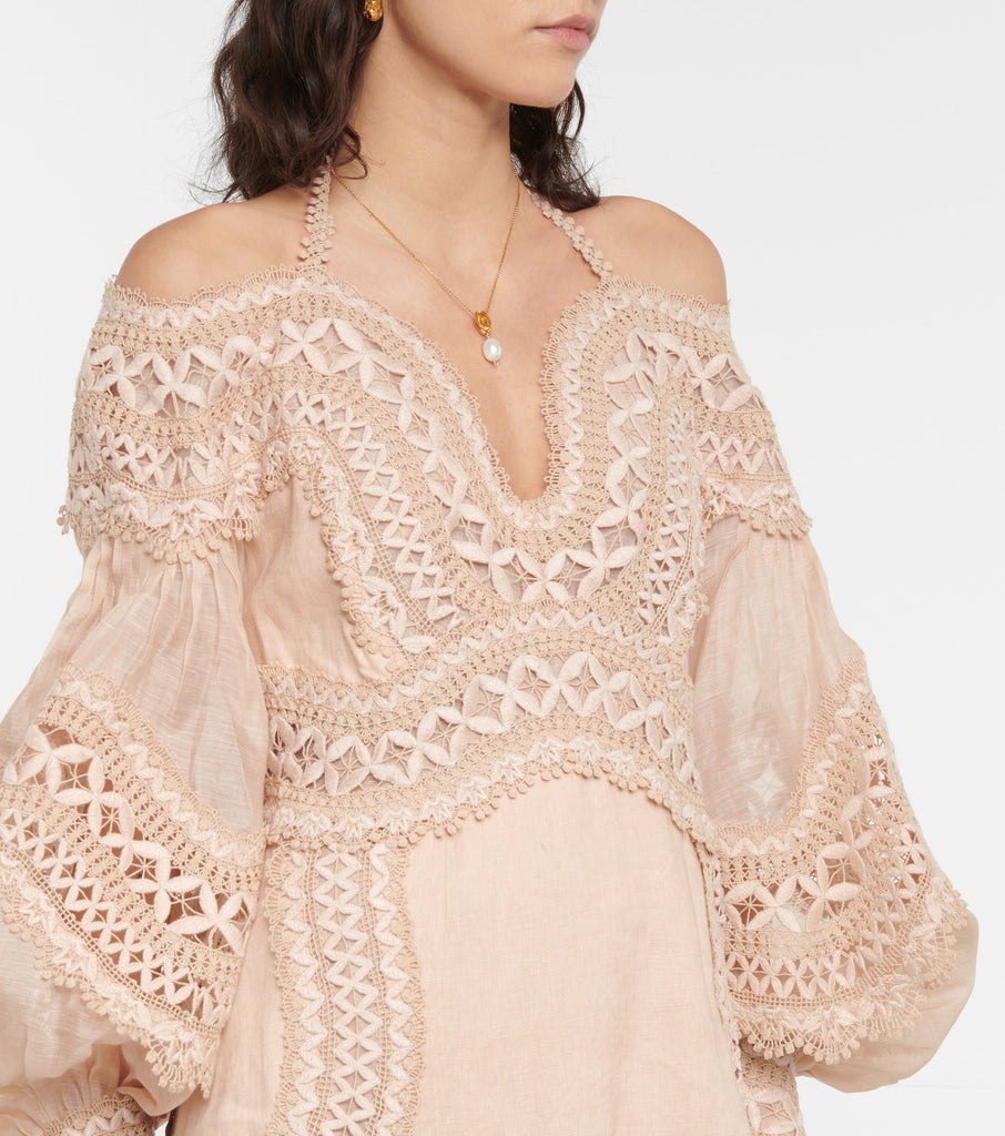 Zimmermann Postcard Embroidered Dress (For Hire) EKOLUV Zimmermann Postcard Embroidered Dress (For Hire) EKOLUV