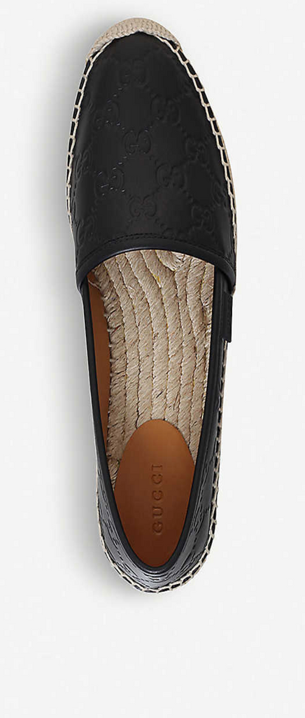 Gucci signature leather espadrille discount