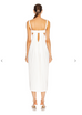Dion Lee Cotton Bonded Pocket Bra Dress White (For Hire)