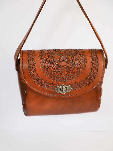 Vintage Chestnut-Brown Leather Bag