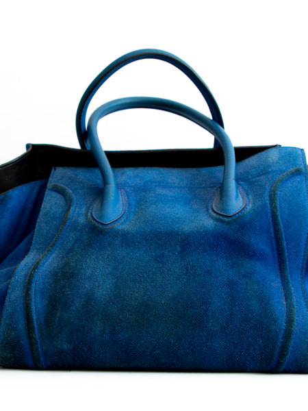 Celine Luggage Phantom Tote Blue