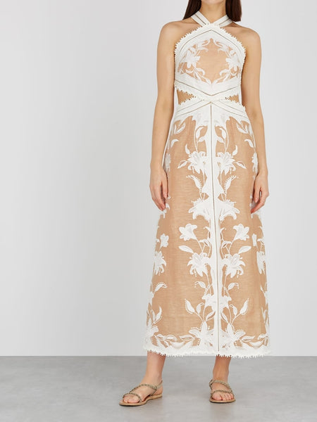 Zimmermann Corsage Lily Midi Dress (For Hire)