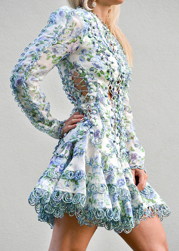 zimmermann whitewave laced flip dress Altered Zimmermann Whitewave Laced Flip Dress