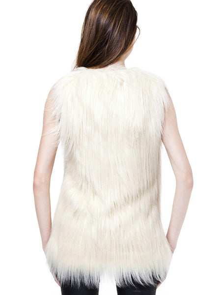 Unreal Fur Ivory Fur Play Vest