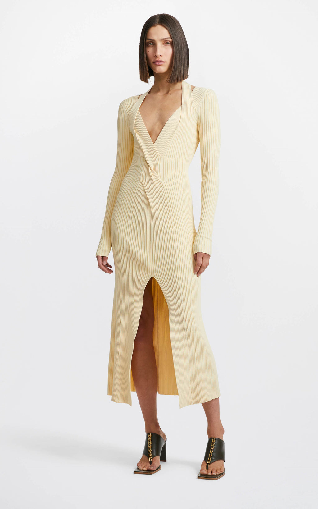 Dion Lee Cable Twist Dress Cream (For Hire)