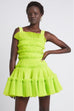 AJE Jacinta Pleated Mini Dress Citrus (For Hire)