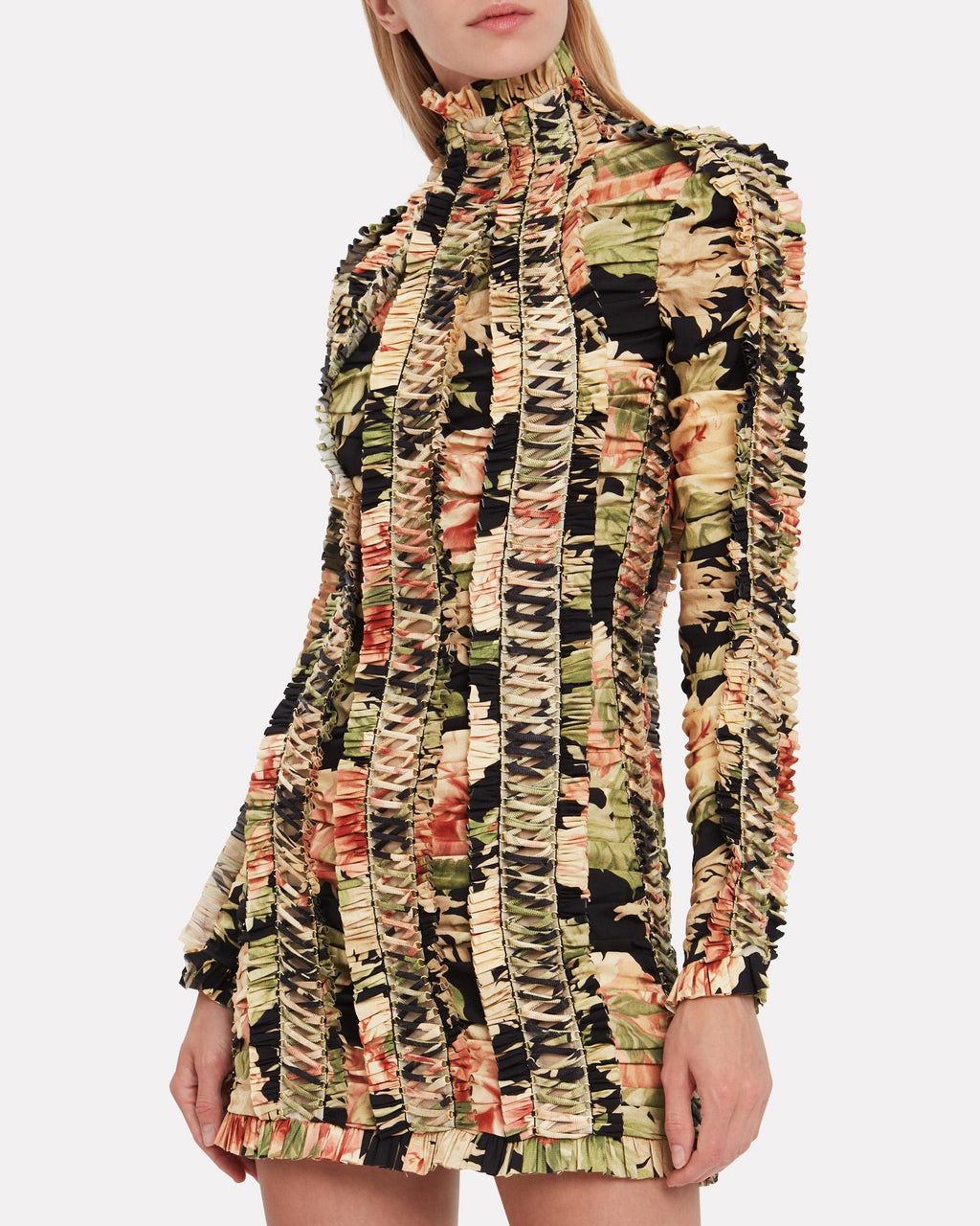 zimmermann espionage lace panelled dress Zimmermann Burgundy Lace Ruffled Silk Espionage Panel Dress S Zimmermann