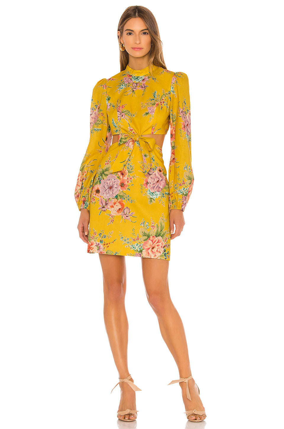 Zimmermann Zinnia Bow Cut Out Short Dress (For Hire) EKOLUV Zimmermann Zinnia Bow Cut Out Short Dress (For Hire) EKOLUV